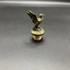 Ducks Unlimited Jack Daniels Brass Mallard Bottle Stopper Wells 2014