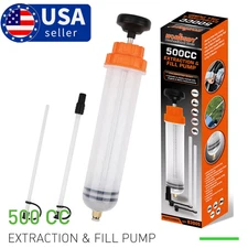500CC Fluid Extraction Filling Syringe Transfer Liquid Pump Oil Extractor Auto