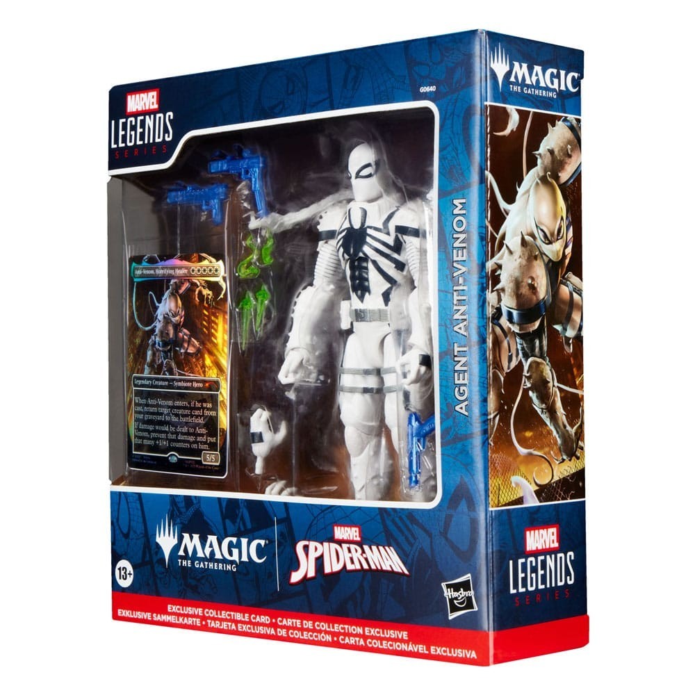 Figurine Agent Anti-Venom Marvel Legends avec carte de collection Premium