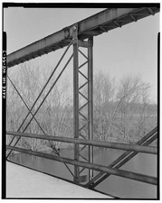 7. VIEW NORTHWEST. VERTICAL. - Ten Eyck Road Bridge, Spanning Sugar River,