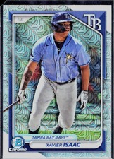 2024 Bowman #BCP-133 Xavier Isaac Chrome Prospects Mojo Refractors