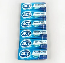 6PK Act Dry Mouth Lozenges Soothing Mint w/Xylitol 18 Lozenges Each.