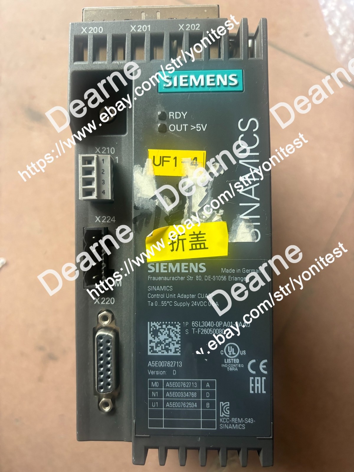 Siemens 6SL3040-0PA01-0AA0 #U4758D YG