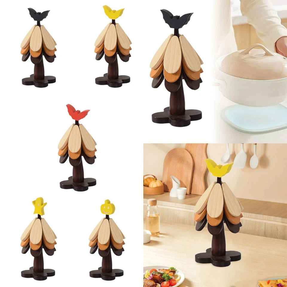 Tappetino isolante da 3 pezzi, sottobicchiere pieghevole per utensili, - Immagine 2 di 2