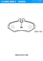 ATE BremsbeläGe Hinten (13.0460-3990.2) FüR Mercedes-Benz Sprinter 2-T 3-T VW