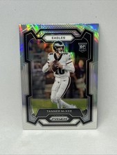 Tanner McKee 2023 Panini Prizm Rookie Silver SP RC Eagles X