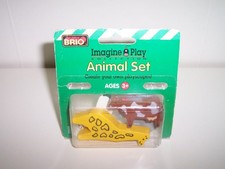 BRIO Wooden Train Circus  Farm Animal Set 33634 New Elephant Giraffe Cow Horse