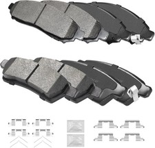 Kit pastiglie freno a disco in ceramica anteriori e posteriori, adatte per Nissan Frontier 2005-2023