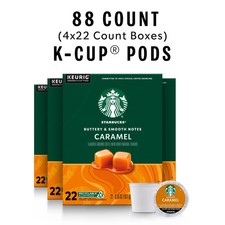 Starbucks Caramel Coffee K Cups 88 Count Keurig K cups