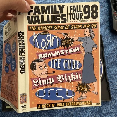 Family Values Fall Tour '98 (DVD, 1998) OOP KORN ICE CUBE LIMP
