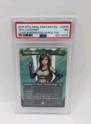 Tifa Lockhart (Borderless) (Surge Foil) Final Fantasy Foil for