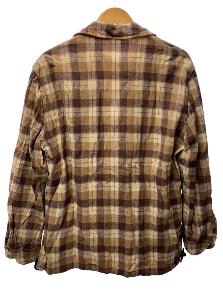 Pendleton Wool Check Jacket L Beige Wool Button 5… - image 2