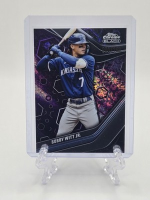 2023 Topps Chrome Black Baseball- Bobby Witt Jr. Purple Refractor #59/150