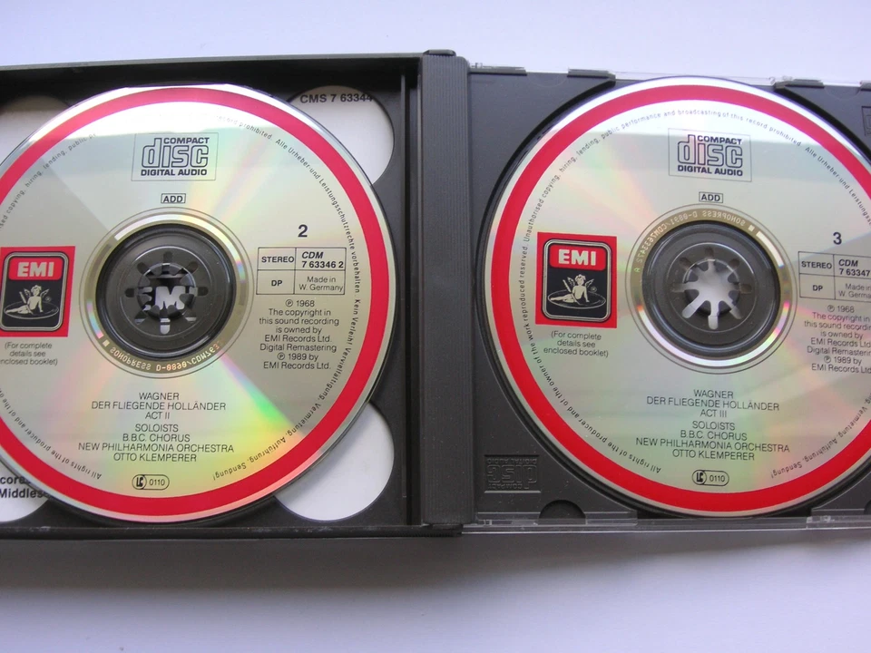 Wagner - Der fliegende Holländer * Otto Klemperer, Theo Adam, Silja * EMI 3 CD s - Bild 4 von 4