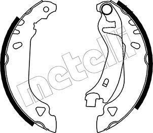 Metelli Bremsbackensatz 53-0066 Passend FüR Fiat Lancia Yugo Zastava-image