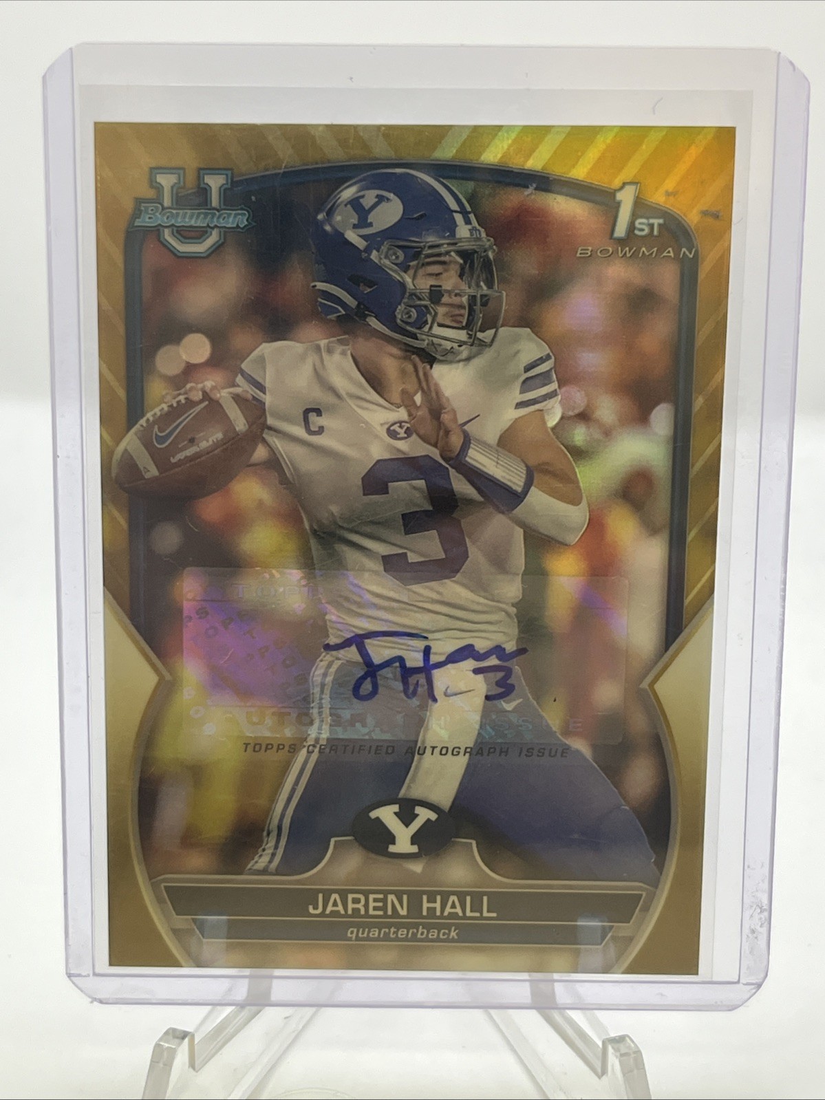 2022 Bowman University Chrome - Chrome Prospect Autographs Jaren Hall #85...