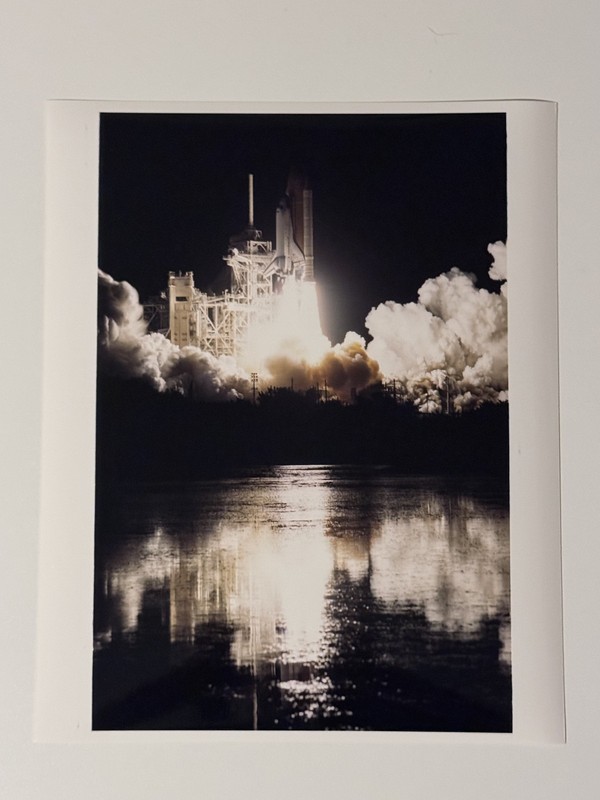 NASA STS-97 Endeavour Launch Near Water As Shuttle Lifts Off Press Photo