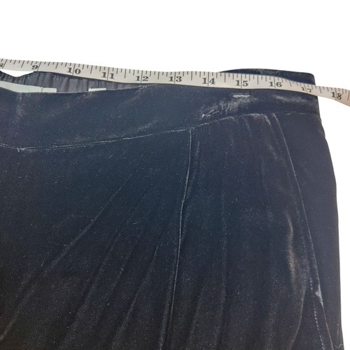 Vince Black Velvet Silk Viscose Pull On Trouser Pants 6 Whimsigoth Holiday - Picture 10 of 12