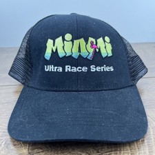 Cappello Miami Ultra Race Series Cappello Nero Regolabile Taglia Adulto Cappello Nero Berretto