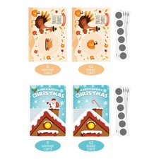 48 St&uuml;ck Weihnachts Rubbelkarten, festliche Party Spielkarten f&uuml;r den Winter