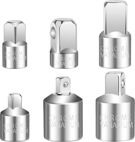Stecknussadapter Set 6 StüCk 1 2 Zoll 3 8 Zoll 1-image