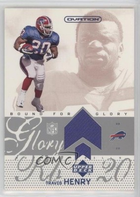 2002 Upper Deck Ovation Bound for Glory Jerseys Travis Henry #BG-TH 0c1o