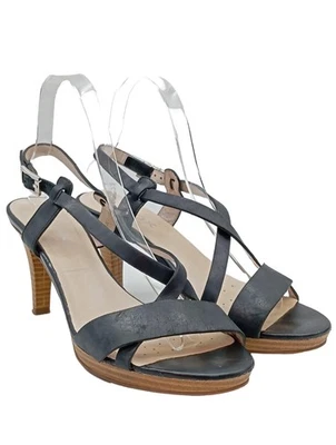 GEOX RESPIRA Sandales à talon haut Dames Sandales à talons hauts T EU 39 noir - Photo 1/4