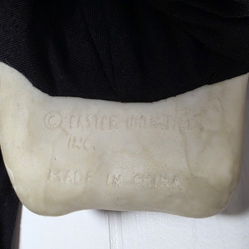 Vintage Easter Unlimited Ghostface Scream Bloody Teeth Mask Cotton Shroud Glows! - Picture 6 of 6