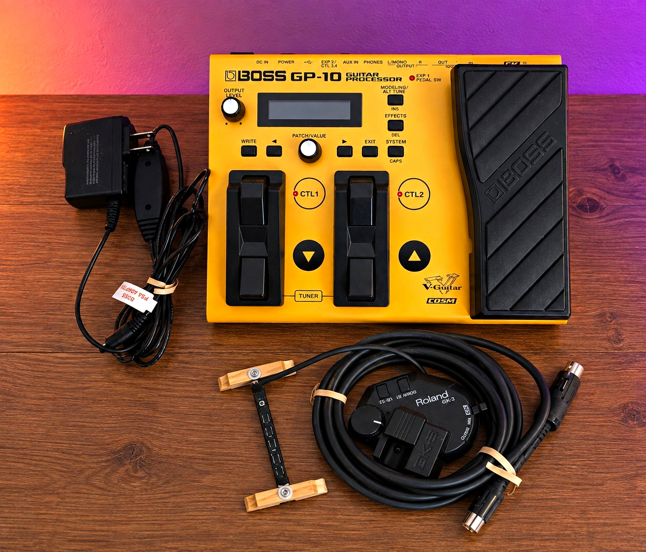BOSS GP-10 Digital Guitar Processor for Electric Guitar w/ Roland GK-3, PSA
