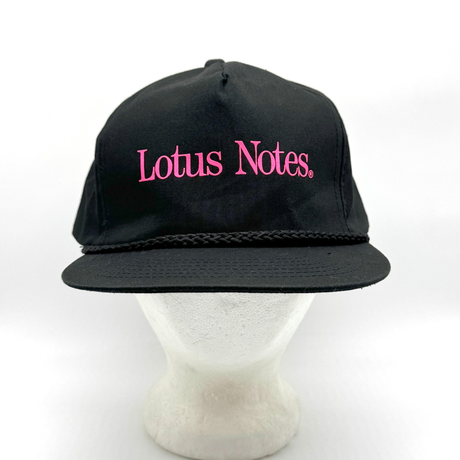 Vintage Lotus Notes Tech Software Snapback Hat Bl… - image 1