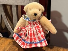 1997 Muffy VanderBear Teddy Bear Plush Red Picnic Dress 8" Tall