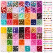 Small Round Pearl Beads 6mm 56 Colors Wholesale Jewelry Making Supplies