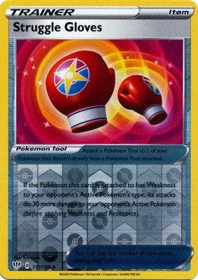 x4 Struggle Gloves - 171/189 - Uncommon - Reverse Holo Pokemon SS03 Darkness Abl