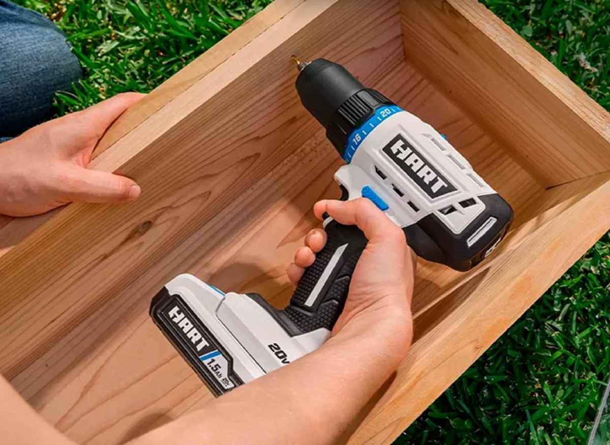 HART HPCK522B 20-Volt Cordless 5-Tool Combo Kit with Storage Bag