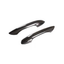 Gloss Real Dry Carbon Fiber Keyless Door Handle Cover Fits 17-25 718 GT4 991.2