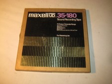 Maxell 35-180 10" reel tape, high output, extended range, tape used untested