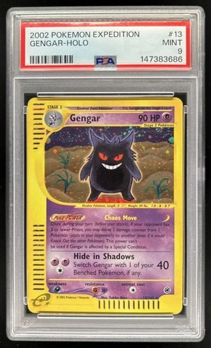 2002 Pokemon Expedition Gengar Holo #13/165 PSA 9
