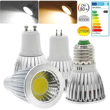 1/4/6/10x LED COB Bulb GU10 E27 E14 Spot Light 9W 12W 15W Cool Warm White Lamp