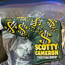Scotty Cameron Custom Shop Cash is King Green Putter Headcover