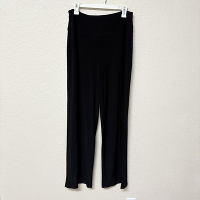 #ad Sympli Black Pull On Elastic Waist Jersey Knit Pants Size 12 $18.74