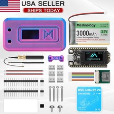LoRa V4 ESP32 OLED GPS Board WiFi L76 GNSS Module Battery Antenna for Meshtastic