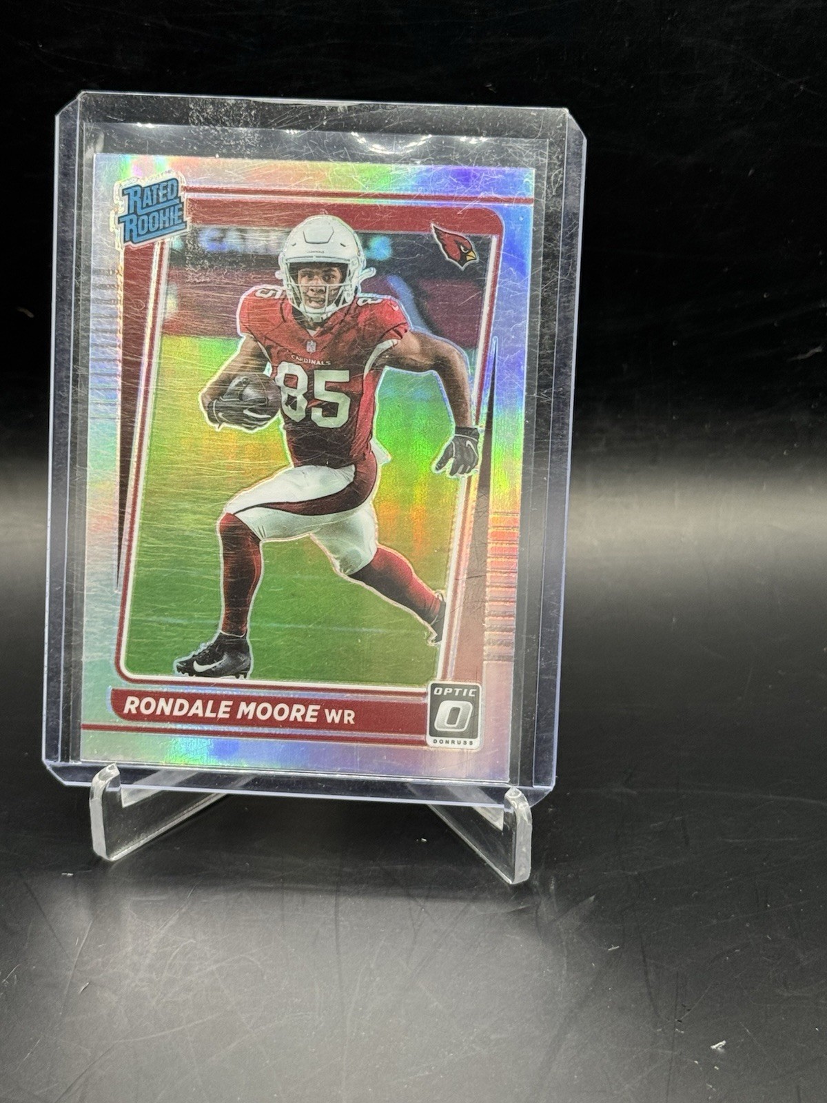 2021 Panini Donruss Optic - Rated Rookie Rondale Moore #217 Holo Prizm (RC)