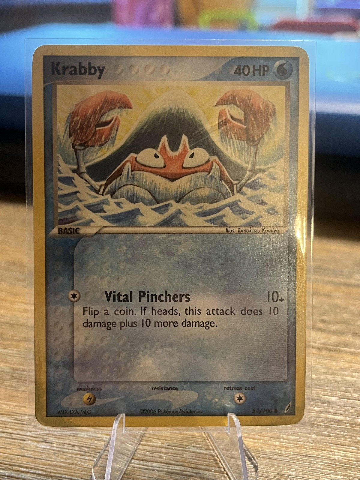 Pokemon TCG Krabby 54/100 Common Water HP40 Moderately Played Card English