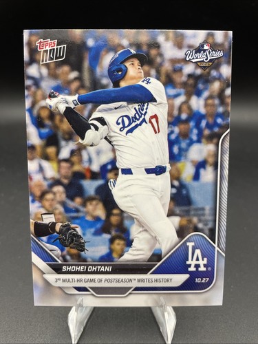 Shohei Ohtani 2025 MLB Topps Now #903 Multiple Homers Postseason