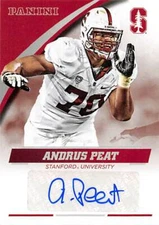 Andrus Peat autographed Football Card 2015 Panini Team Collection #AP-STA