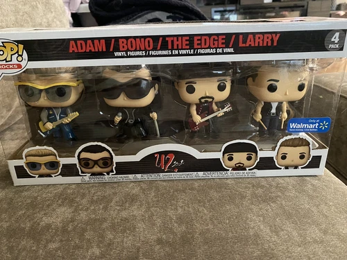 Funko Pop! Rocks:U2 - Zoo TV- 4 Pack Vinyl Figure Bono Edge Adam Larry