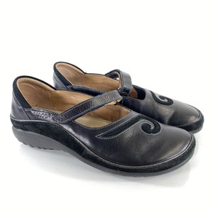 Naot Matai Mary Jane Comfort Shoes Womens 7 M 38 Black Leather Flats Adjustable | eBay