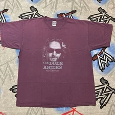 "The Dude Abides" Big Lebowski Universal Studios Men's XL T-Shirt