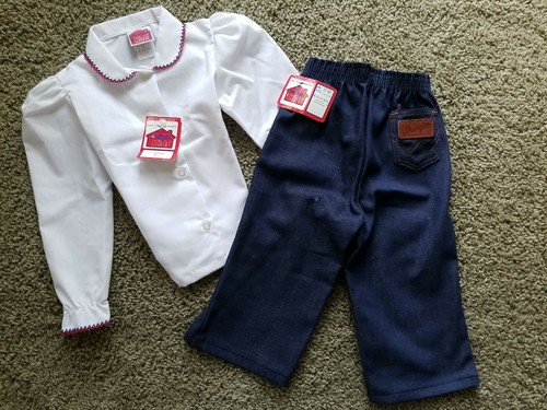 Vtg '80s NWT Wrangler Kids Outfit 