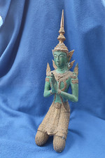Asien Bronzefigur Tempelwächter Thailand Bronze 4,2 kg !  Skulptur Thai Buddha